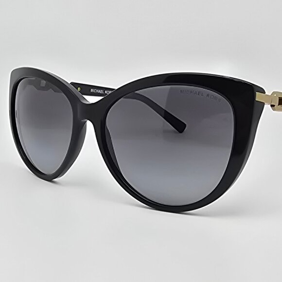 Michael Kors MK2009 Gstaad Black Frame Polarized Grey Lens...